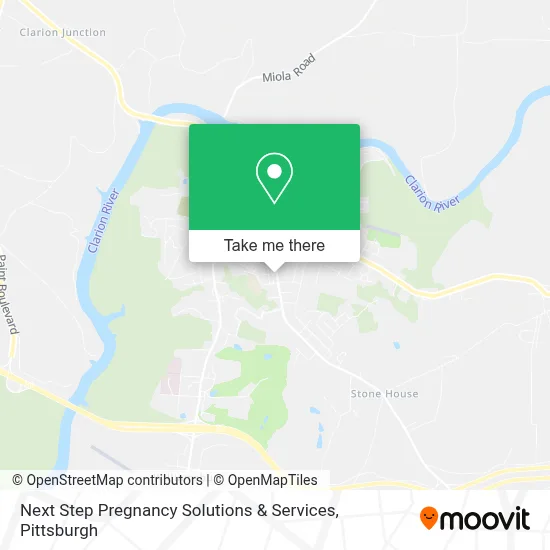 Next Step Pregnancy Solutions & Services map
