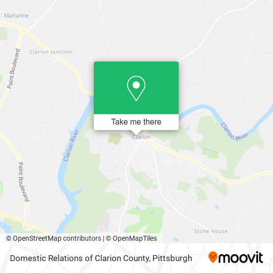 Mapa de Domestic Relations of Clarion County