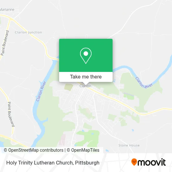 Holy Trinity Lutheran Church map