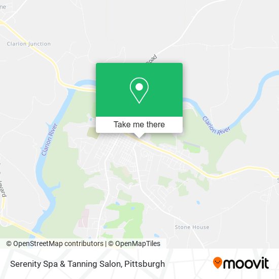 Mapa de Serenity Spa & Tanning Salon