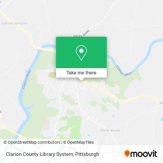 Clarion County Library System map