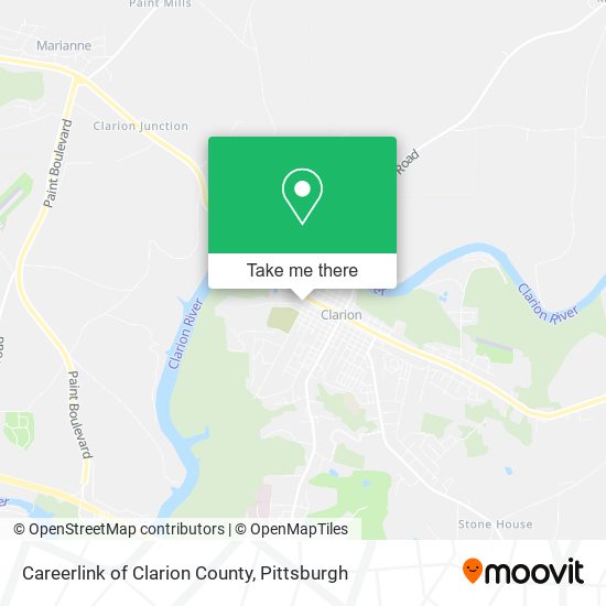 Mapa de Careerlink of Clarion County