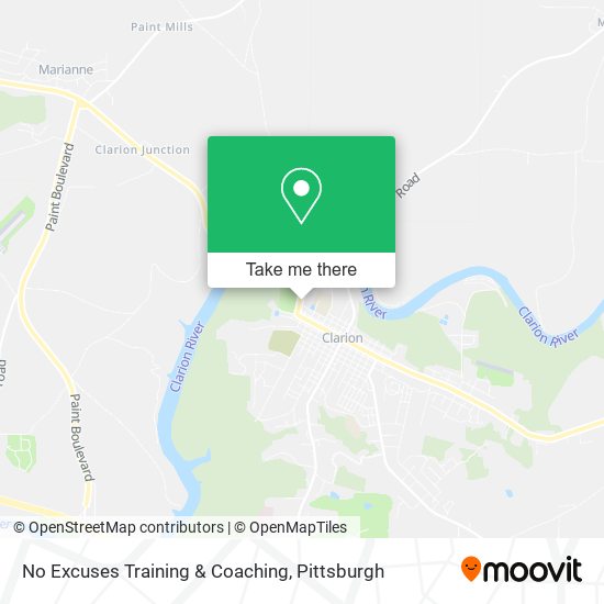 Mapa de No Excuses Training & Coaching
