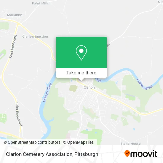 Mapa de Clarion Cemetery Association
