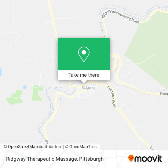 Ridgway Therapeutic Massage map
