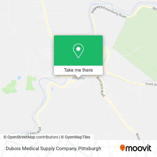 Mapa de Dubois Medical Supply Company