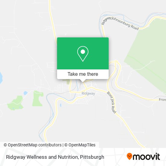 Mapa de Ridgway Wellness and Nutrition