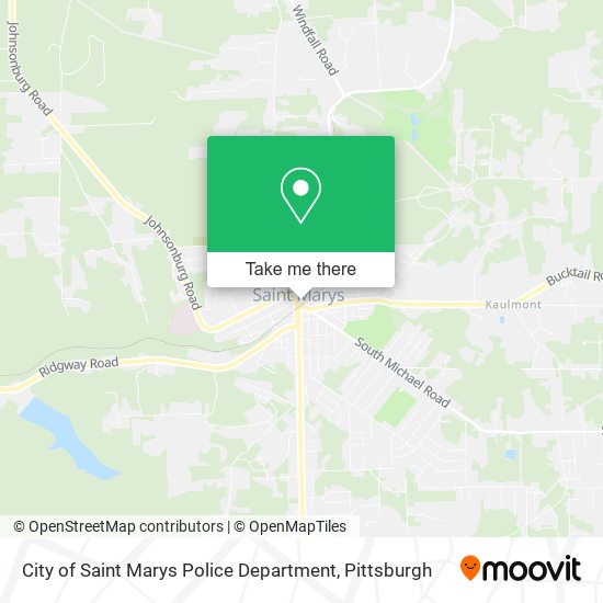 City of Saint Marys Police Department map