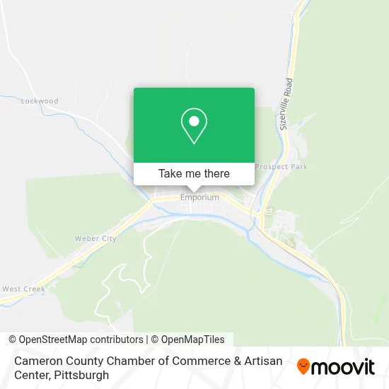 Cameron County Chamber of Commerce & Artisan Center map