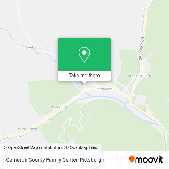 Cameron County Family Center map