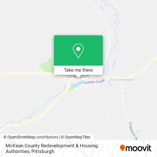 McKean County Redevelopment & Housing Authorities map