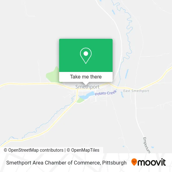 Smethport Area Chamber of Commerce map