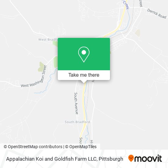 Mapa de Appalachian Koi and Goldfish Farm LLC