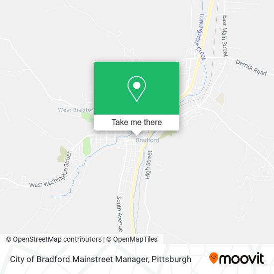 City of Bradford Mainstreet Manager map