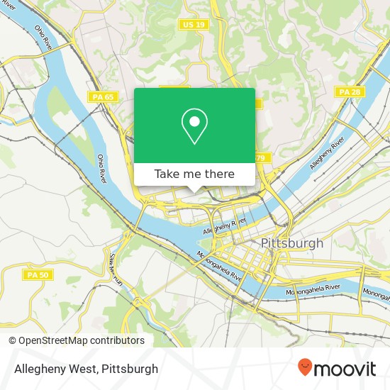 Mapa de Allegheny West