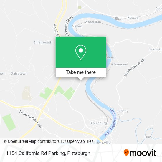 Mapa de 1154 California Rd Parking