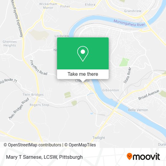 Mary T Sarnese, LCSW map
