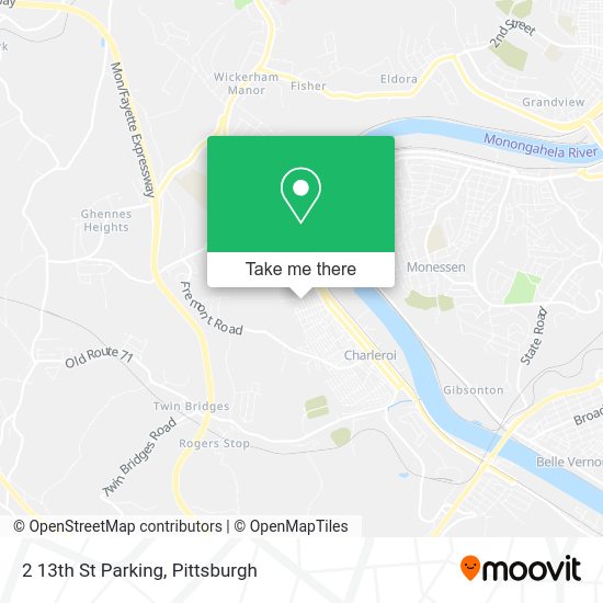 2 13th St Parking map