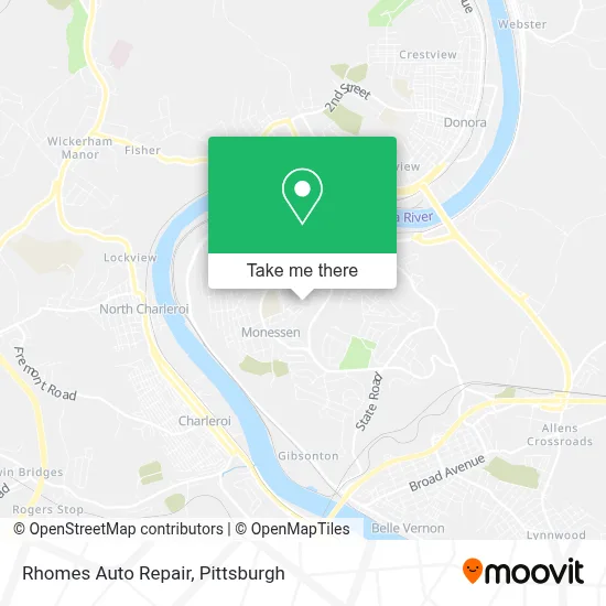 Rhomes Auto Repair map