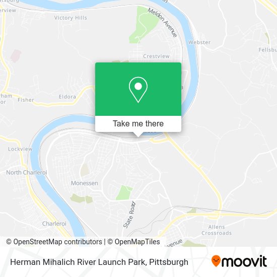 Herman Mihalich River Launch Park map