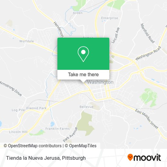 Tienda la Nueva Jerusa map