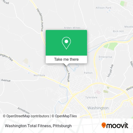 Mapa de Washington Total Fitness