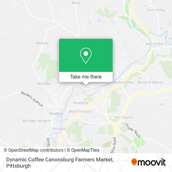 Dynamic Coffee Canonsburg Farmers Market map