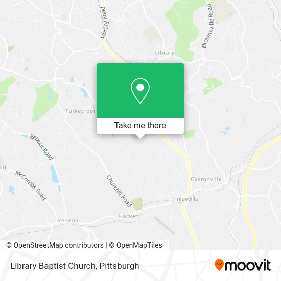 Library Baptist Church map