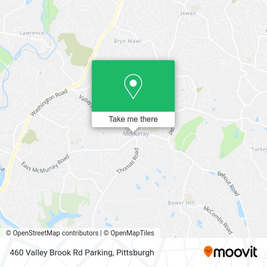 460 Valley Brook Rd Parking map