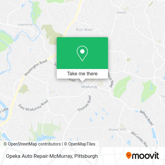 Opeka Auto Repair-McMurray map