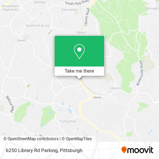 Mapa de 6250 Library Rd Parking