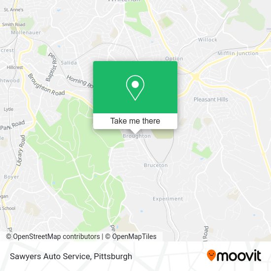 Mapa de Sawyers Auto Service