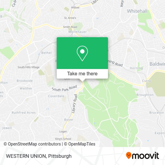 Mapa de WESTERN UNION