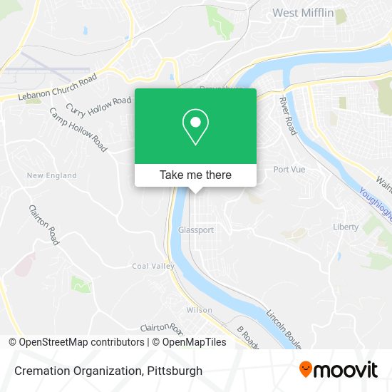 Cremation Organization map