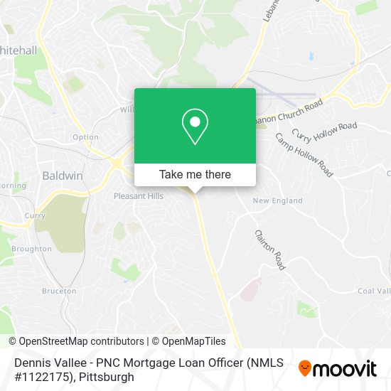 Dennis Vallee - PNC Mortgage Loan Officer (NMLS #1122175) map