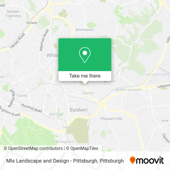 Mls Landscape and Design - Pittsburgh map