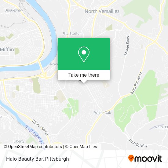 Mapa de Halo Beauty Bar