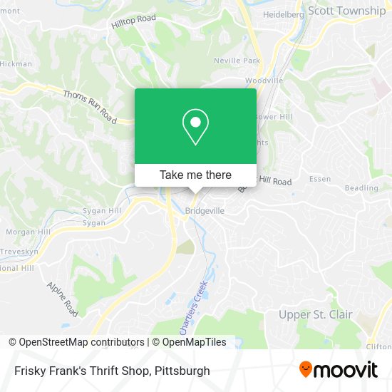 Frisky Frank's Thrift Shop map