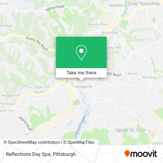Reflections Day Spa map