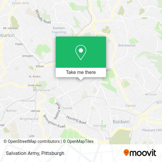 Mapa de Salvation Army