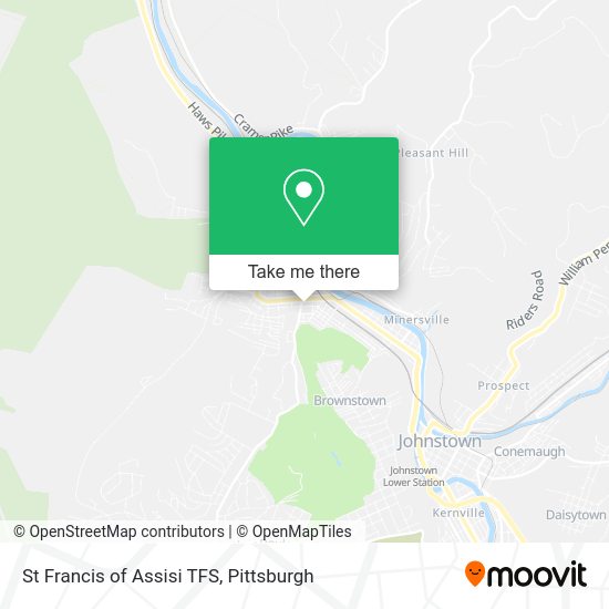 St Francis of Assisi TFS map