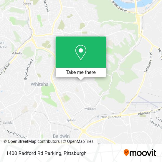 1400 Radford Rd Parking map