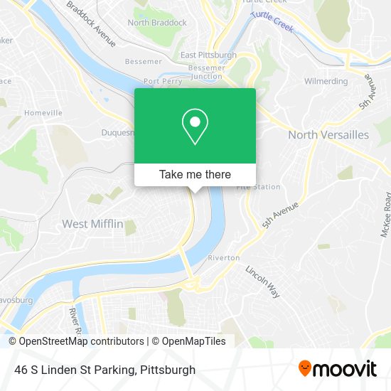 Mapa de 46 S Linden St Parking