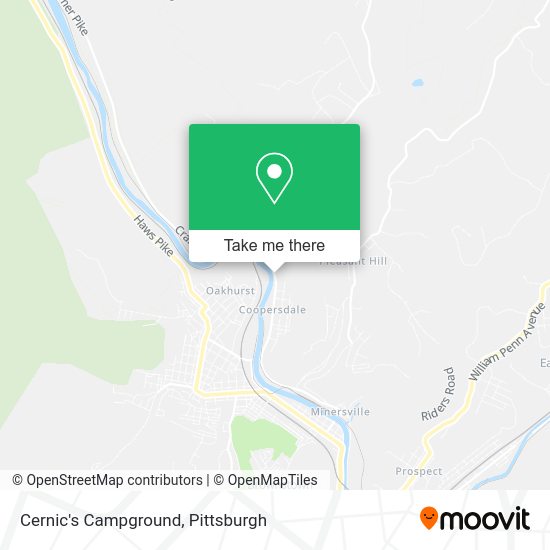 Cernic's Campground map