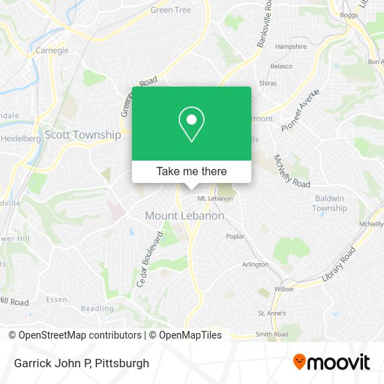 Mapa de Garrick John P
