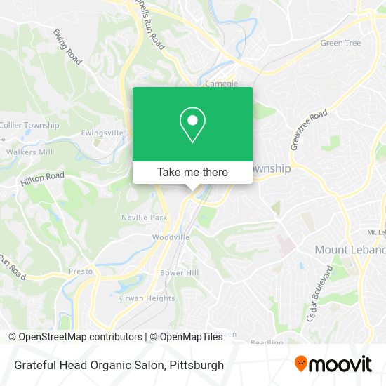 Mapa de Grateful Head Organic Salon