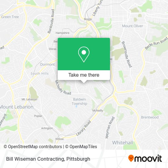Bill Wiseman Contracting map