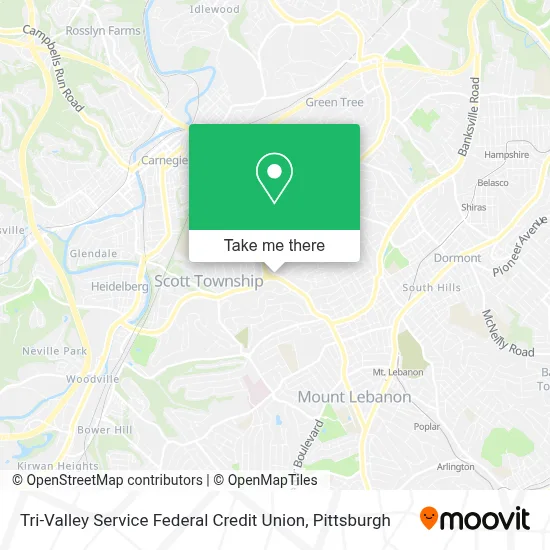 Tri-Valley Service Federal Credit Union map