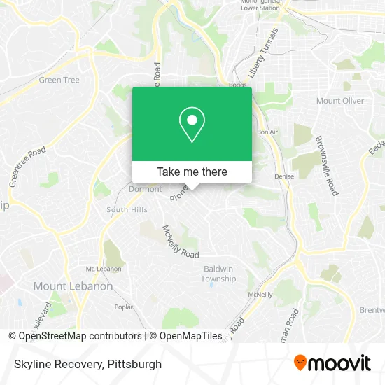 Skyline Recovery map