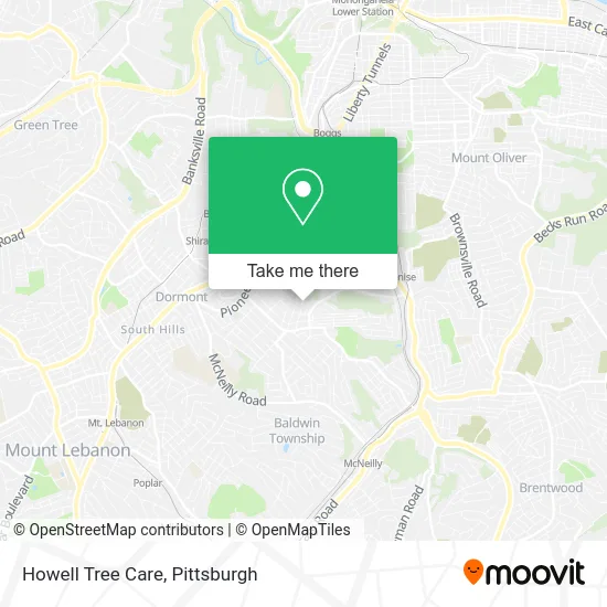 Howell Tree Care map